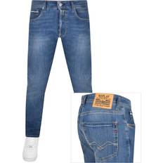 Replay Indigo Grover Straight Stretch Jeans - Blue