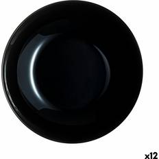 Sort Tallerkensæt Luminarc Zelie Negro Deep Plate Ø 20 cm Set of 12 Tallerkensæt 20cm