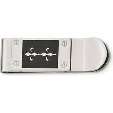 Money Clips Chisel Stainless Steel Polished Enameled Money Clip - Fleur