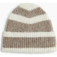 Beanies H&M Rib-Knit Beanie - White