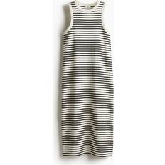 Jersey - M Kjoler H&M Ribbed Midi Dress - Black