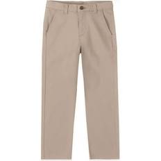 Izod Boys School Uniform Twill Khaki Pants Flat Front Comfortable