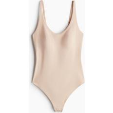 Shapewear & Under Garments H&M Light Shape Microfiber Thong Bodysuit - Beige