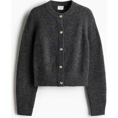 Cardigans H&M Rib-Knit Cardigan - Gray