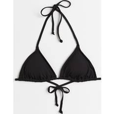 Bikini Tops H&M Padded Triangle Bikini Top - Black