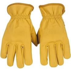 Premium Cowhide Leather Work Gloves Abrasion-Resistant - Medium