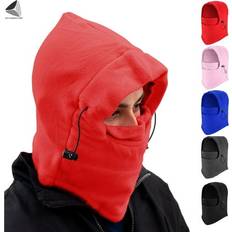 Flannel Accessories Pullimore Balaclava Ski Mask Thermal Fleece - Red