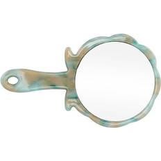 Green Makeup Mirrors Unique Bargains Women Rose Shape Handheld Mirror - Business Travel