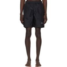 Polyamid Badbyxor Givenchy Logo Embroidery Swim Shorts - Black/White