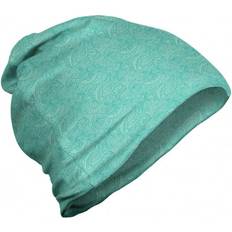 Men - Turquoise Beanies Ambesonne Aqua Unisex Beanie Vintage Botanic Leaves - Turquoise/White