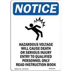 Grey Workplace Signs SignMission OS-NS-A-1218-V-13331 Notice Sign 12 x 18 in