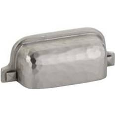 PatioPlus 3 in Center Hammered Bin Cabinet Pull Satin Nickel 1pcs