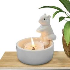 Candlesticks, Candles & Home Fragrances Leki ng Ceramic Candlestick Squirrel Statue Candle Holder