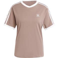Brown T-shirts adidas 3 Stripes T-Shirt - Trace Brown