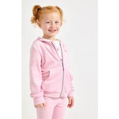 Huppari - Vaaleanpunainen Neuleet Lindex Velour Hoodie - Kids'