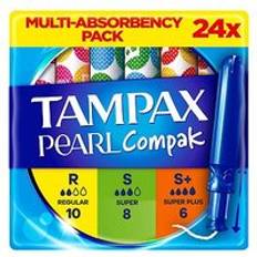 Tampax compak pearl Tampax Compak Pearl Multi Reg&Super 24s