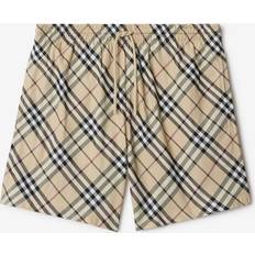 À carreaux Maillots de bain Burberry Check Swim Shorts - Beige