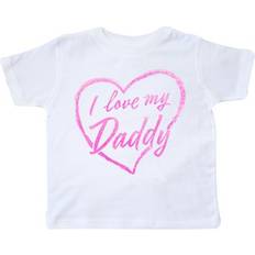 Children's Clothing Inktastic I Love My Daddy T-Shirt - Pink Chalk Heart