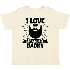 Tops Inktastic I Love My Bearded Daddy T-Shirt - Beard Silhouette