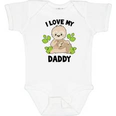 Children's Clothing Inktastic Cute Sloth I Love My Daddy Bodysuit - Green Leaves