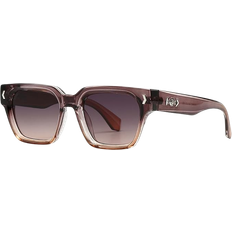 Vintage Polarized Square Sunglasses Brown