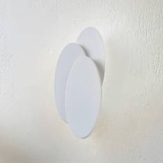 Akryl Väggarmaturer Lindby LED-Vägglampa Kolme Vit Plast 28 cm Väggarmatur