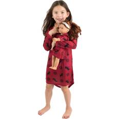 Nightgowns Children's Clothing on sale Leveret Girls and Doll Nightgown Moose - Multi