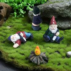 Temu Drunk Gnomes Statue Set of 4