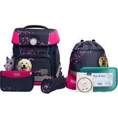 Press Stud School Bags School Mood Champion Maxx Pro Leni School Bag Set 7-piece - Dog