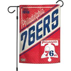 Brass Flags WinCraft Philadelphia 76ers 12 x 18 Hardwood Classics Double-Sided Garden Flag