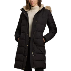 Faux Fur - Winter Jackets Ralph Lauren Faux-Fur Hooded Puffer Coat - Black