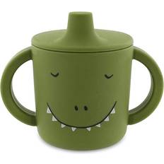 Verde Vasos con boquilla Trixie Silicone Learning Cup Mr. Dino