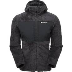 Montane Mies Vaatteet Montane Caldus XT Sherpa Fleece Hooded Jacket - Midnight Grey