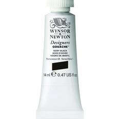 Svarte Akvarellmaling Winsor & Newton Designers Gouache Ivory Black 14ml