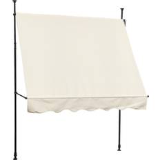 Terrassenmarkisen Svita Klemmmarkise Balkonmarkise 150x200 cm Beige
