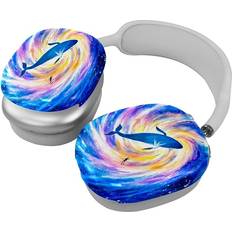 Multicoloured Headphone Accessories Diusye Diving Whale in Galaxy Space Ear Cups Cover for AirPod Max