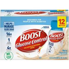 Nutritional Drinks Nestle Healthcare Nutrition Boost Glucose Control Oral Supplement Very Vanilla 12 Bottle 12 pcs