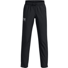 Black Trousers Under Armour Boy's UA Sportstyle Woven Pants - Black/Mod Gray