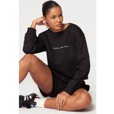 PrettyLittleThing Oversized Sweatshirt - Black