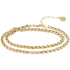 Tommy Hilfiger Taille Réglable Bracelets Tommy Hilfiger Snake Family Bracelet - Gold/Transparent