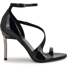 Nine West Women Slippers & Sandals Nine West Shimmy Dress Sandals - Black Patent