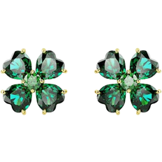 Swarovski Idyllia Stud Earrings - Gold/Green