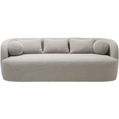 Wade Logan Brinae Taupe Boucle Sofa 85" 3 Seater
