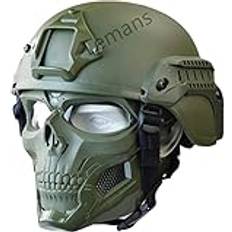 N/C Justerbar Airsoft Hjälm och Mask