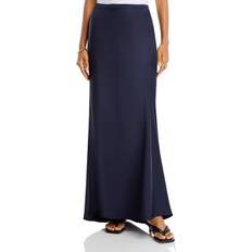 Anine Bing Woman Skirts Anine Bing Silk Maxi Skirt - Navy