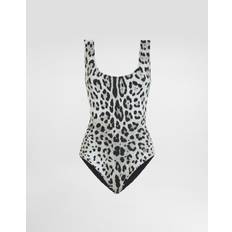 Dolce & Gabbana Swimsuits Dolce & Gabbana Leopard Printed One-Piece Swimsuit Multicolor