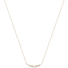 Bearfruit Jewelry Cloris Necklace - Silver/Opal/Transparent