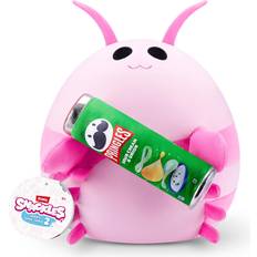 Zuru Peluche Zuru Snackle Serie 2 Snackle da 20 cm di ZURU, peluche batuffoloso, coccoloso e schiacciabile da 20 cm con accessorio snack di marca ufficiale, Pink Shrimp (Pringles, Sour Cream & Onion)