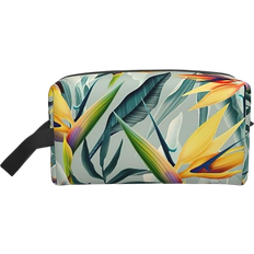 Waterproof - Women Toiletry Bags & Cosmetic Bags Yqxwjl Tropical Landscape Print Toiletry Bag - Grey