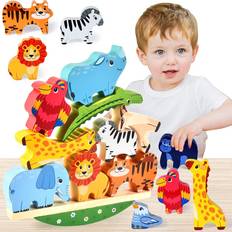 Giraffes Stacking Toys Atoylink Zoo Animals Stacking Toys